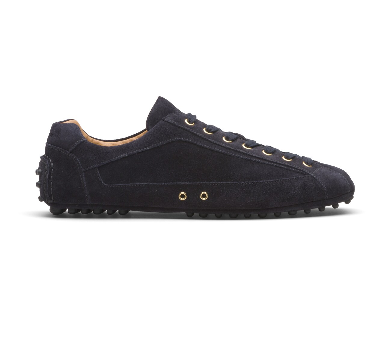 SUEDE LACE UP DRIVING SHOES NAVY