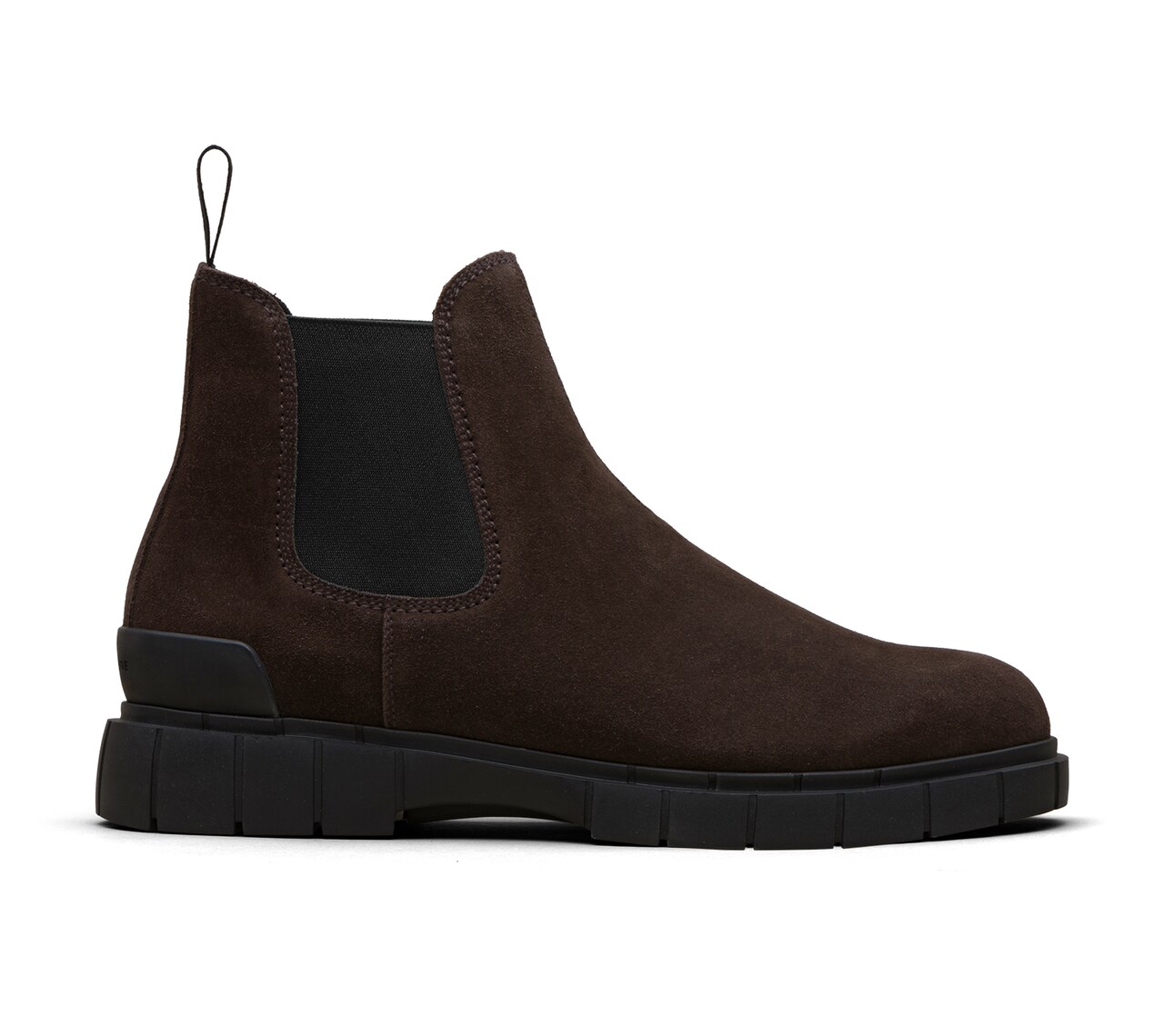 SUEDE BOOTIES DARK BROWN